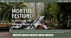 Desktop Screenshot of hortusfestival.nl