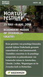 Mobile Screenshot of hortusfestival.nl